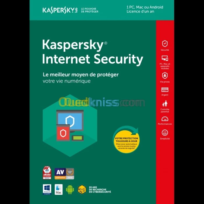 KASPERSKY INTERNET SECURITY 1 POSTE