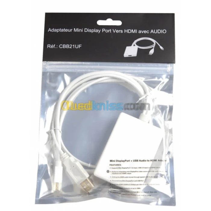 Adaptateur mini display to Audio HDMI