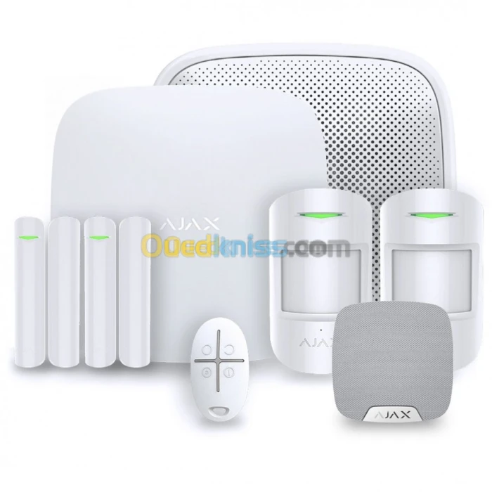 StarterKit ALARME AJAX HUB (CENTRAL + DETECTEUR DE MOUVEMENT + ILS + TELECOMMANDE)