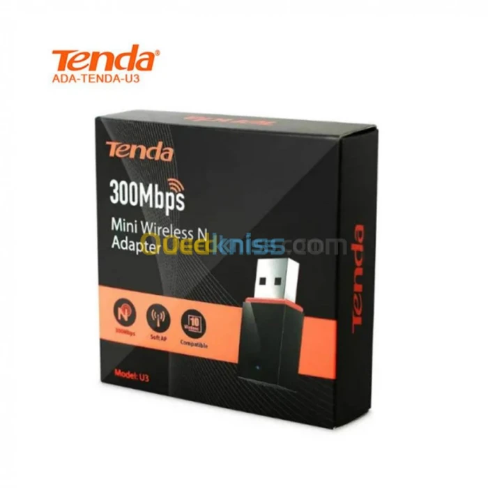 Adaptateur Wifi USB Tenda U3 300Mbps