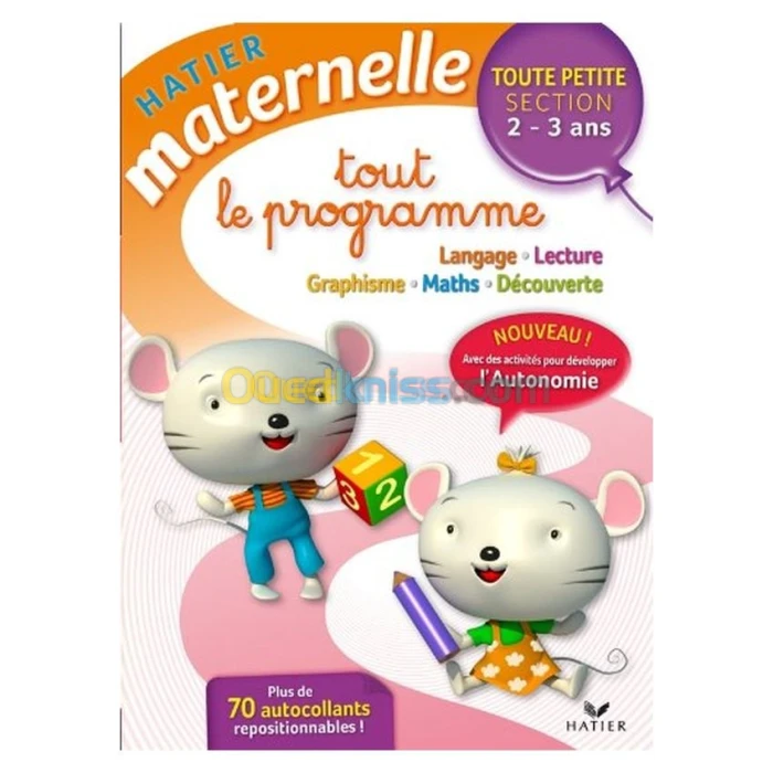 Tout le programme Toute petite section 2-3 ans