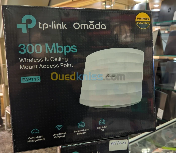 Point d'Acces TP-Link WiFi EAP-115 300Mbps PoE Plafonnier