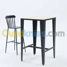 Table haute minimal industrielle design