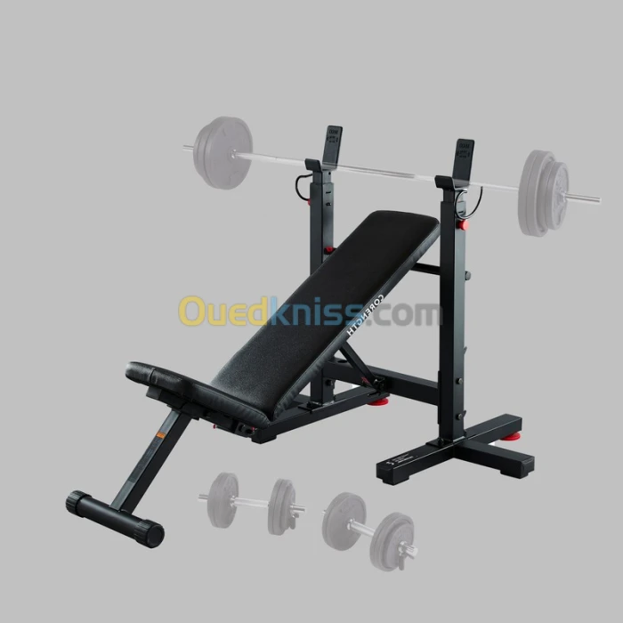 CORENGTH Banc de Musculation Avec Chandelles Pliables, Inclinable - Bench Press Fold