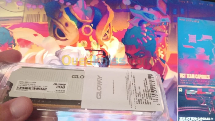RAM PC GLOWY DDR4 8GO 3600 MHz Sous Blister Livraison 58 Wilaya