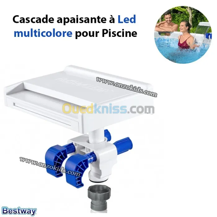 Cascade apaisante à Led multicolore pour Piscine | Bestway
