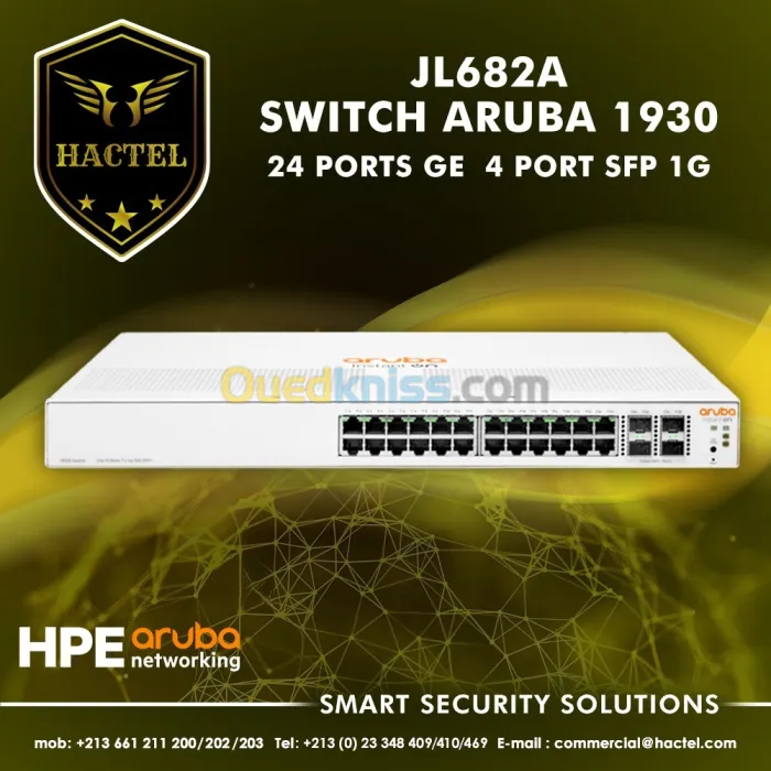 Switch HPE-Aruba 1930 -24Port Giga PoE , 4 port SFP 1GB/10 GBE