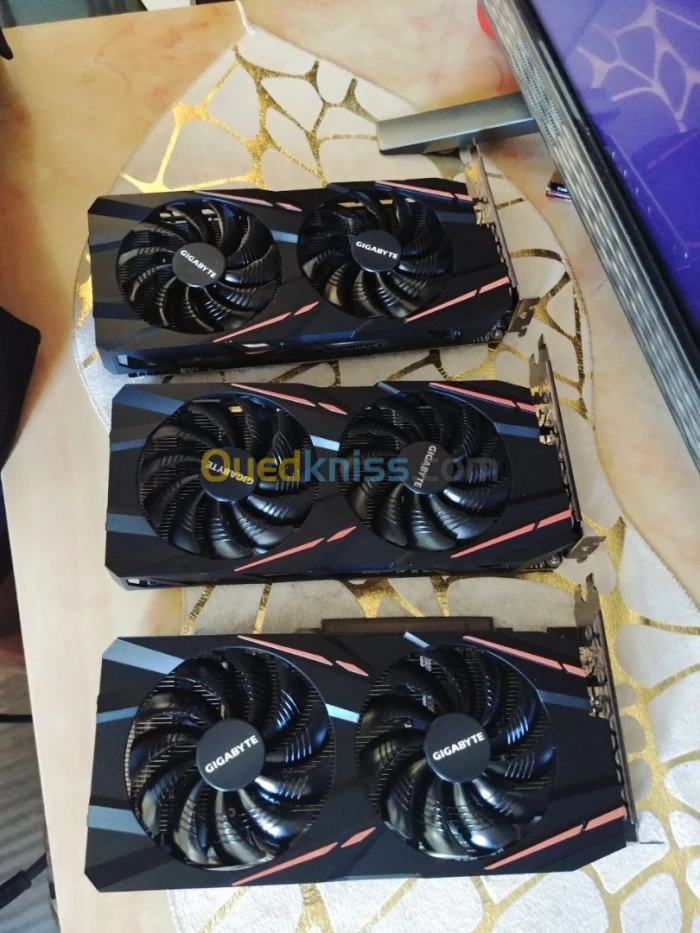 Original gigabyte RX580 8G Graphics Cards GDDR5 Memory Video Gaming تلعب كلش 