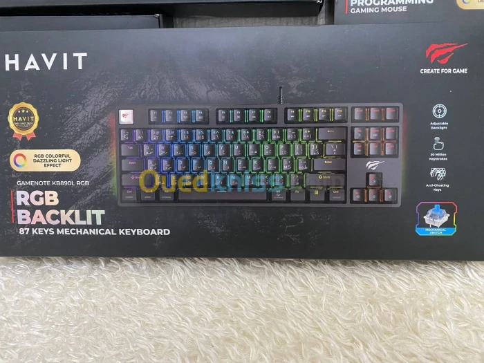 CLAVIER MÉCANIQUE BLUE SWITCH HAVIT KL890