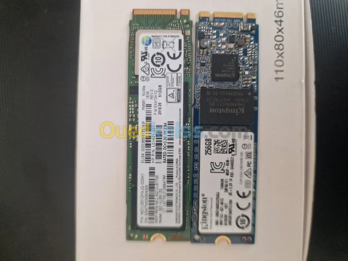 2 disques ssd nvme samsung et kingston