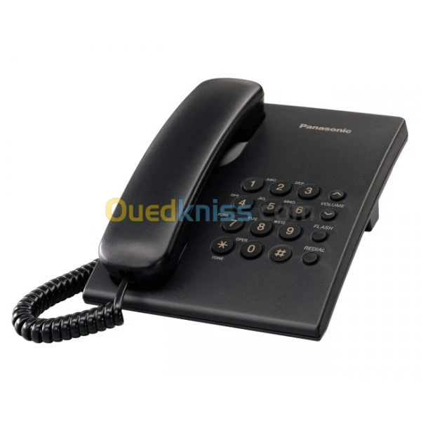 Combiné téléphonique analogique noir Réf :KX-TS500MXB