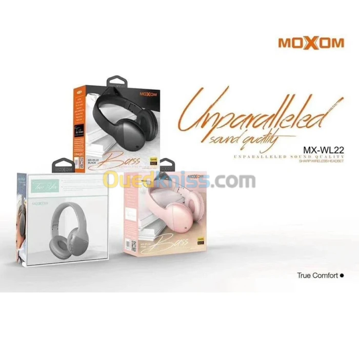 Casque Sans-fil Bluetooth 5.0 MOXOM MX-WL22