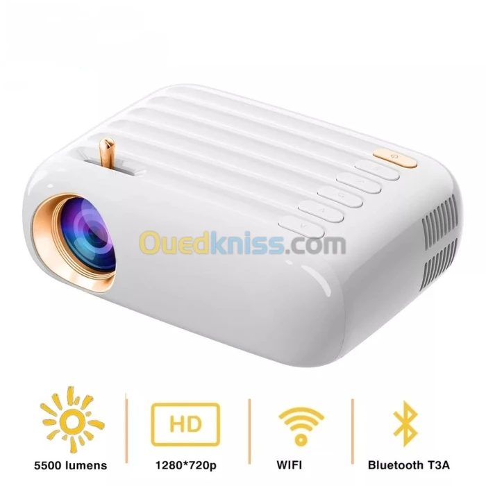 Datashow Projecteur WiFi bleutooth 5500 lumens ضمان 60 يوم