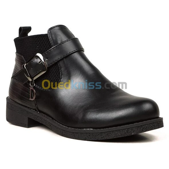 حذاء للنساء من الجلد مميز بتصميم أنيق لخرجاتك اليومية -Demi Boot Pour Femme Très Confortable