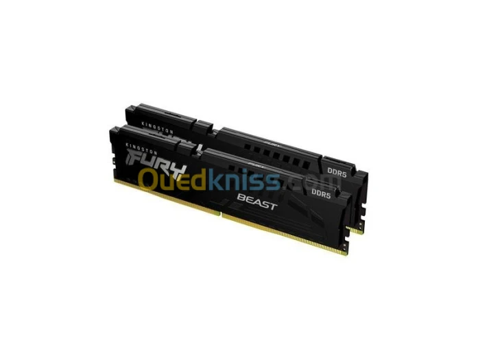 MÉMOIRE RAM KINGSTON FURY BEAST 16GO DDR5 (2X8GO) 6000MHZ (KF560C40BBK2-16) - 740617325911