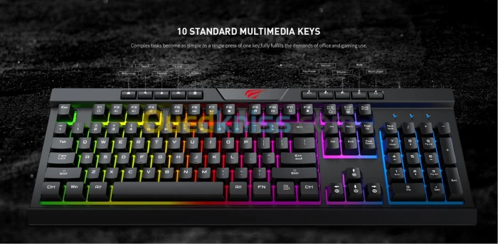 Clavier Gaming Rétroéclairé RGB Kb500L