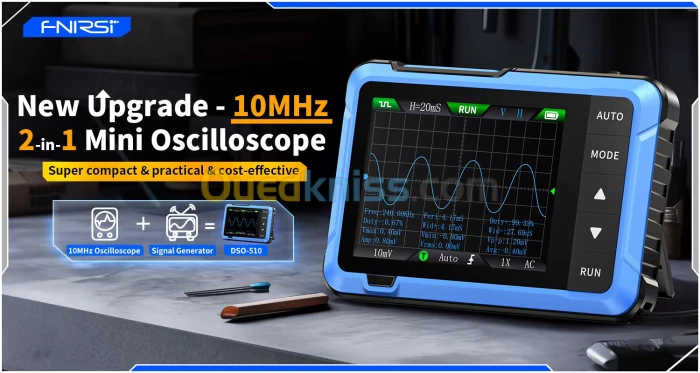 Portable Handheld Osciloscope FNIRSI DSO-510