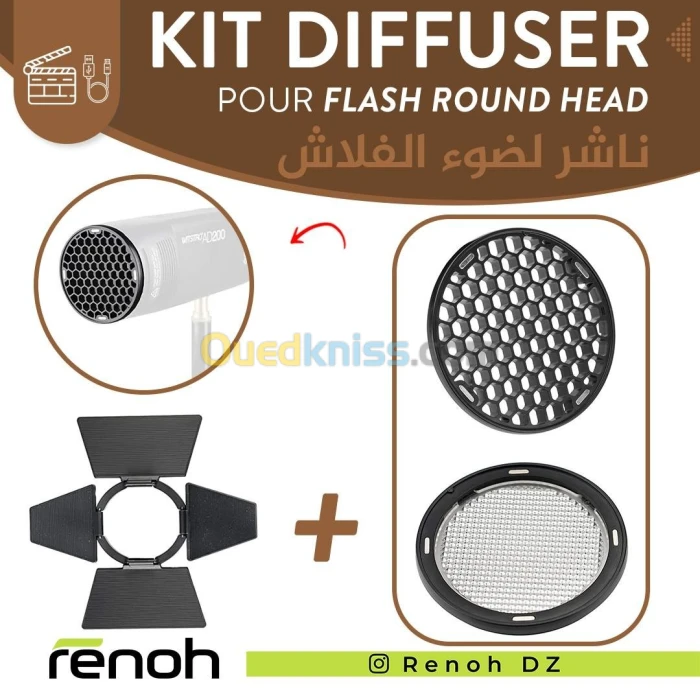 Kit Diffuser Pour Flash Round MARQUE GODOX