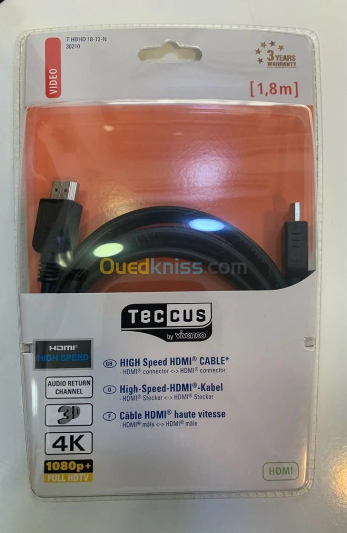cable HDMI VIVANCO 1.8M