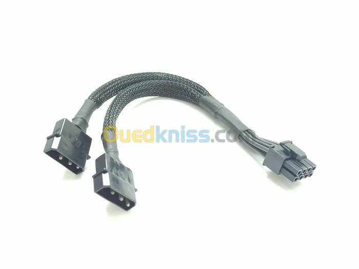 Adaptateur 2 x molex vers 6+2 pin GPU