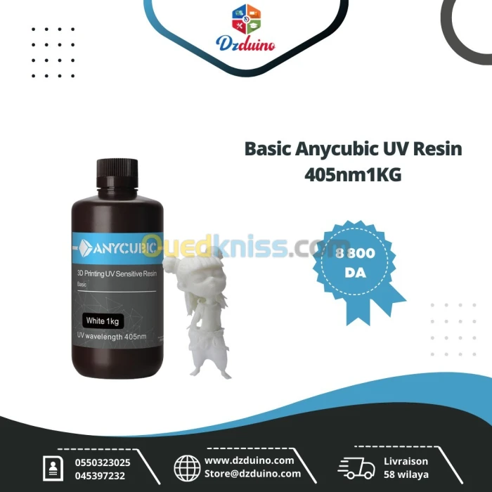 ANYCUBIC Résine Basique UV 405nm 1KG