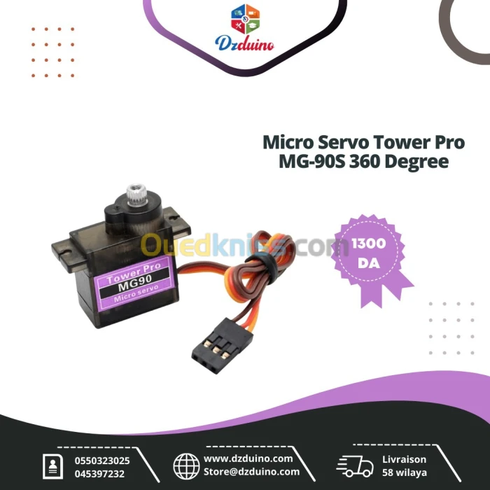  Micro Servo Tower Pro MG-90S 360 Degree