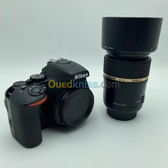 Appareil photo nikon D5600 5k avec objectif macro