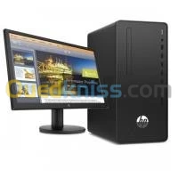 PC DE BUREAU HP Pro 300 G6 MT i3-10100 3.6 Ghz / 4Go DDR4 /1To / DVD-RW /ECRAN 22" P22vG4/ Free Dos