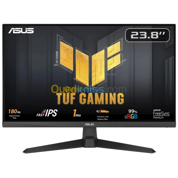 ECRAN ASUS TUF GAMING VG249QL3A 23.8" -180Hz - 1080p FHD - IPS - 1ms - 1920x1080 - FreeSync & G-SYNC
