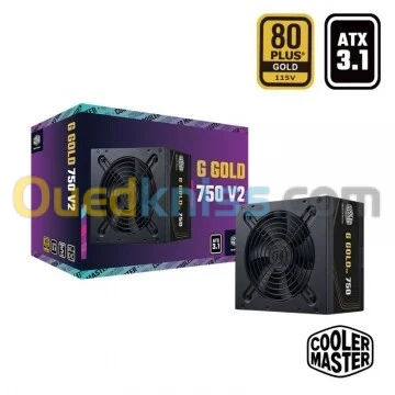 COOLER MASTER G GOLD 750W V2 - ALIMENTATION 80 PLUS GOLD - ATX 12V 3.1 PSU - HDB SILENCIEUX - NOIR