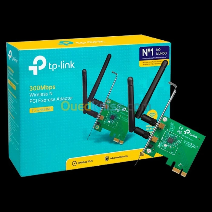 TP-LINK CARTE RÉSEAU TL-WN881ND PCI WI-FI 2 ANTENNE 300MBPS