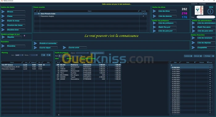Logiciel école privée 
