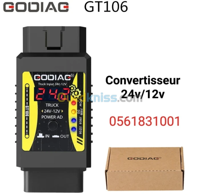 Godiag GT106 Adaptateur 24v/12v