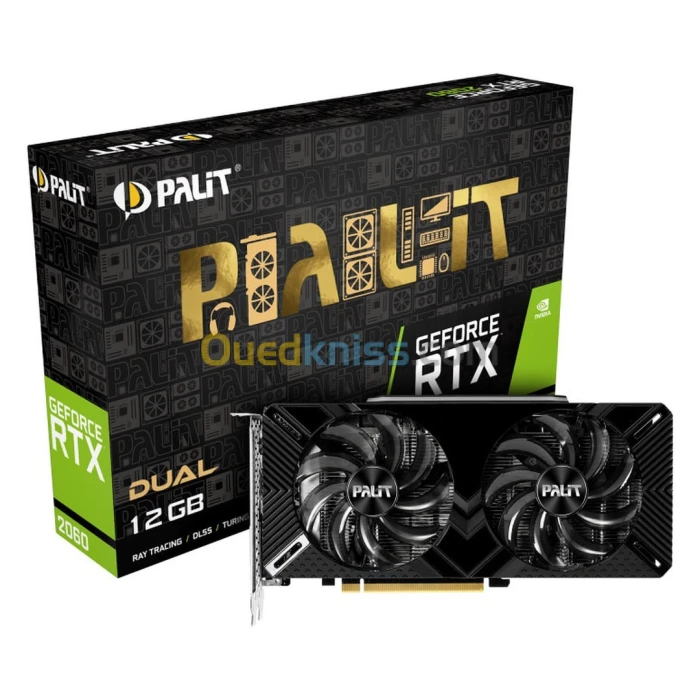 carte graphique GEFORCE PALIT RTX 2060 12GO DUAL GDDR5X