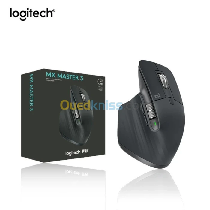 Souris Logitech MX Master 3 sans Fil Bluetooth avec molette exclusive pour le pouce/7 boutons