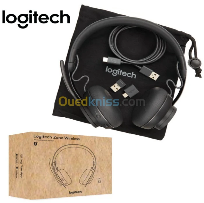Casque ( ecouteurs / headset ) Logitech Zone Wireless Bluetooth sans Fil/Filaire USB /Noir