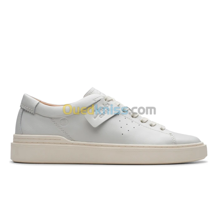 CLARKS Craft Swift White Leather