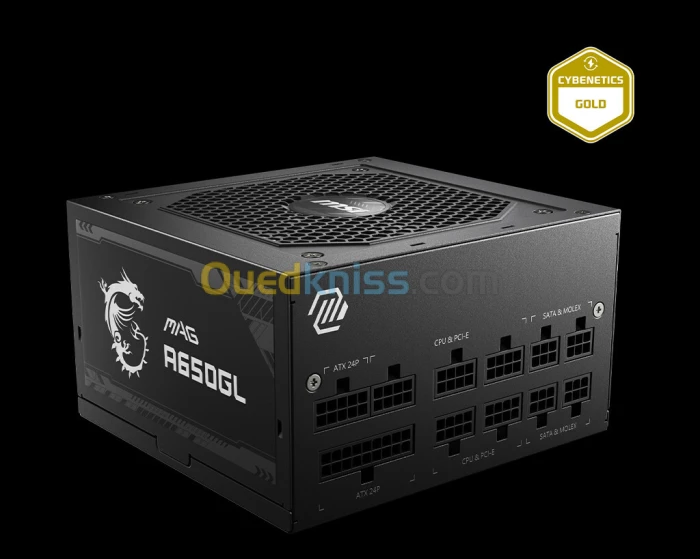 ALIMENTATION MSI 650W MAG A650GL PCIE5 GOLD