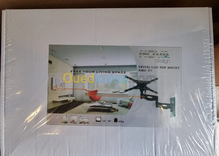 Support TV Mural Inclinable Et Orientable ► 45 Kg ► 32“ A 65“