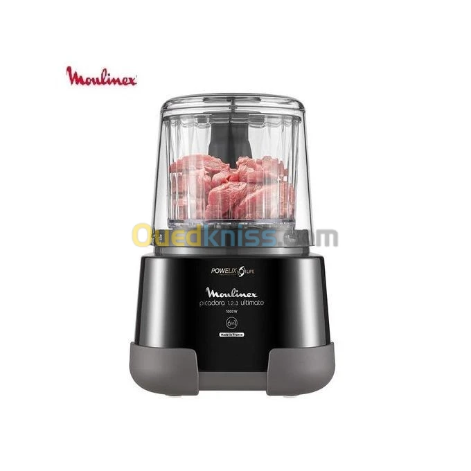 Moulinex Hachoir 5 En 1 Moulinette Ultimate Powelix Life-1000 W-Dp810810-Noir