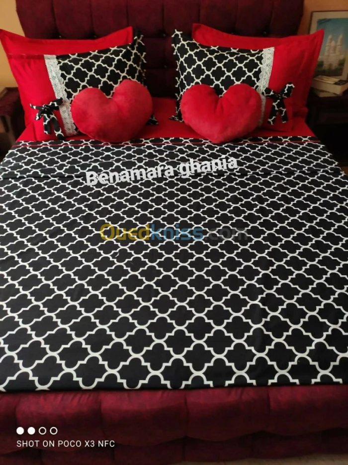 Parures de drap sur commande