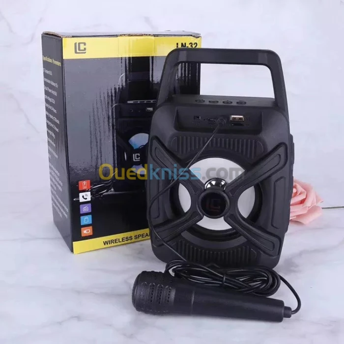 HAUT PARLEUR LN-32 MOBILE BLUETOOTH AVEC MICROPHONE