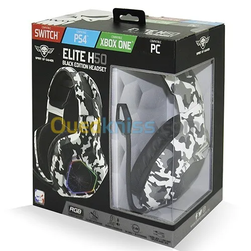 Casque avec fil Spirit_of_Gamer Elite-H50 Artic Edition.
