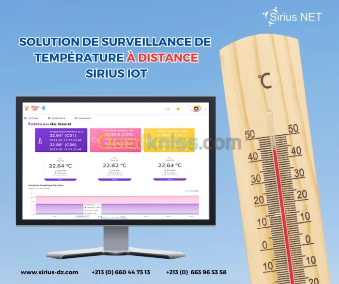 Solution de suivi de la température et l'humidité à distance