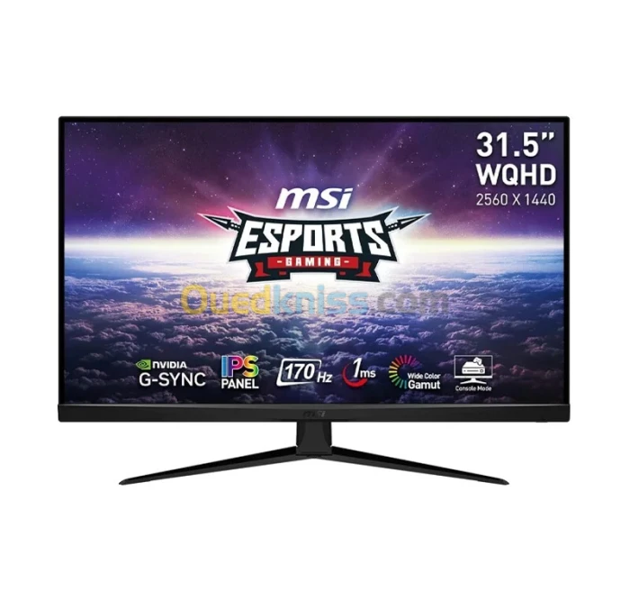 ECRAN MSI G321Q 31.5" 1MS - 170HZ -G-SYNC - WQHD 2K - IPS