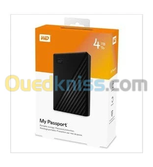 DISQUE DUR EXTERNE WD 4TO MY PASSPORT USB3.0
