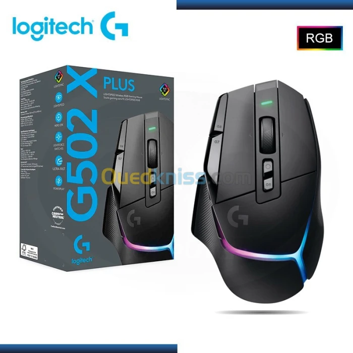 SOURIS LOGITECH G502X PLUS SANS FIL 25000 DPI RGB
