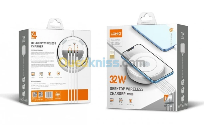 WIRELESS CHARGING SIYOTEAM BY LDNIO AW003 20W FAST + 3USB AND TYPE C