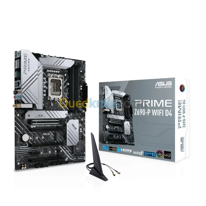 Carte Mere intel ASUS PRIME Z690-P WIFI D4 13th & 12th Gen 4 x DIMM, Max. 128GB, DDR4
