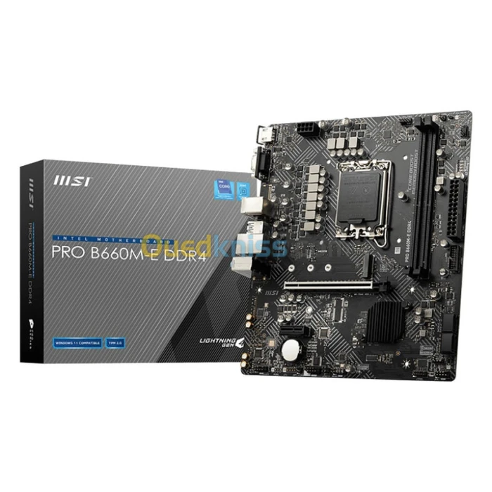 Carte Mère MSI PRO B660M-E DDR4